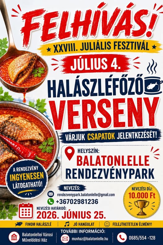 Balatonlelle Rendezvénypark-Halászléfőző verseny