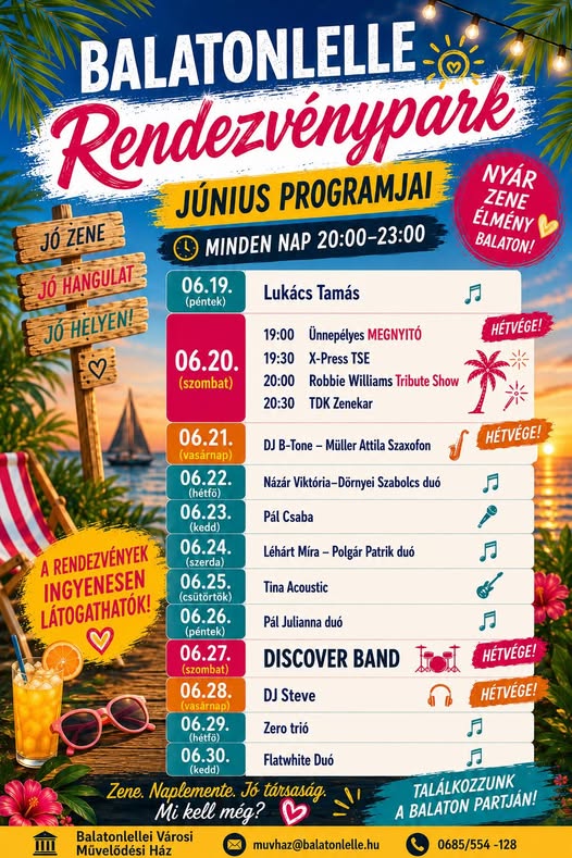 Rendezvénypark-Júniusi programok 2026